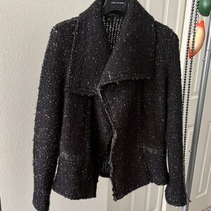 Chic Black Tweed Jacket